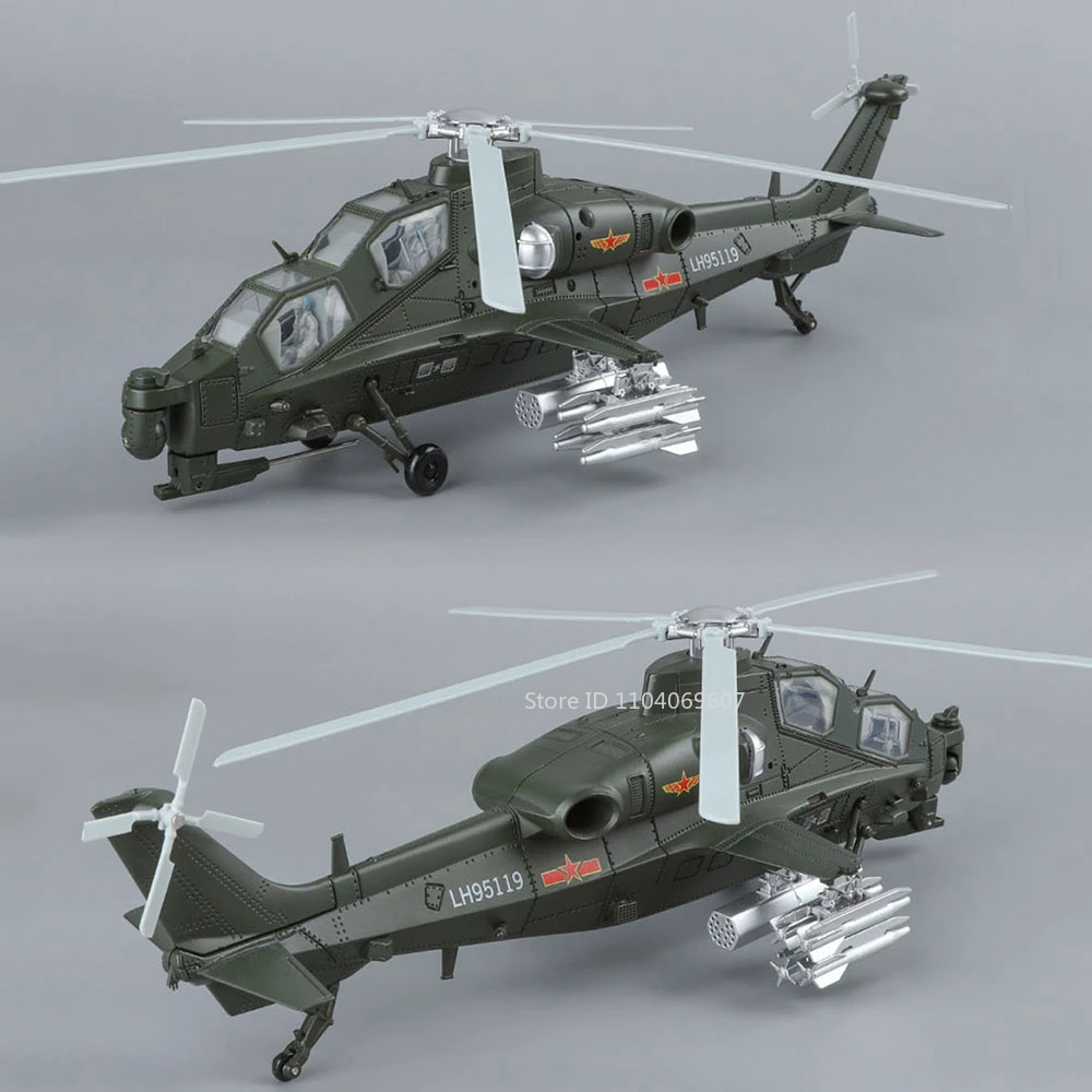 

1:72 1:48 J-15 Helicopter 10 Model Toys Alloy Diecast Pull Back Armed Helicopters Military Fighter Jets Ornament Child's Gifts