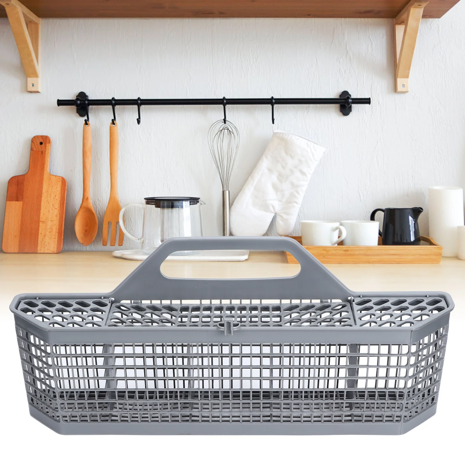 Dishwasher Silverware Basket Dishwasher Cutlery Basket  Open Grid ABS Efficient Drying Efficient Washing for Kitchen