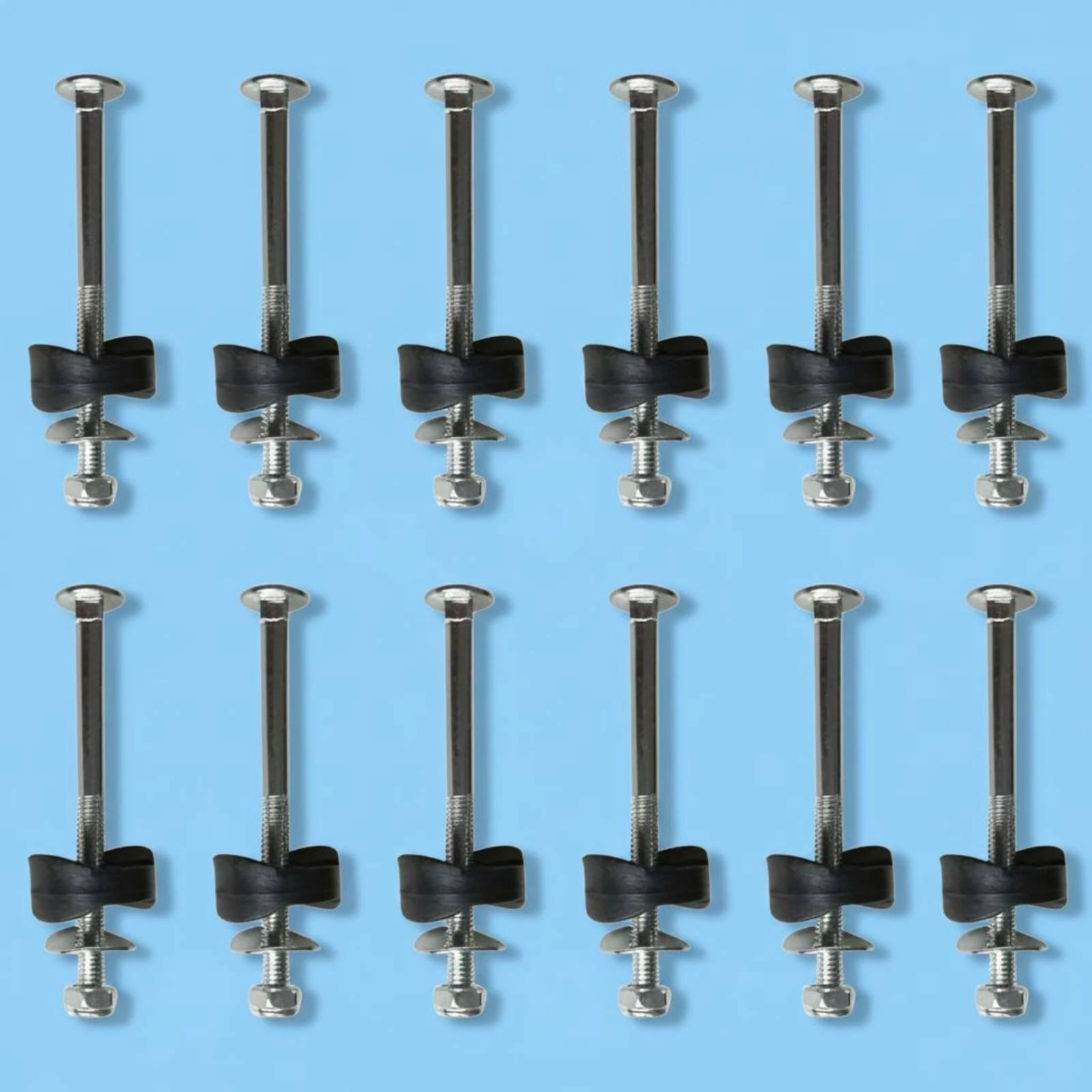 12 Pieces Trampoline Replacement Screws Anti-Slip Trampoline Fastening Screw Sports Equipment Threaded Metal