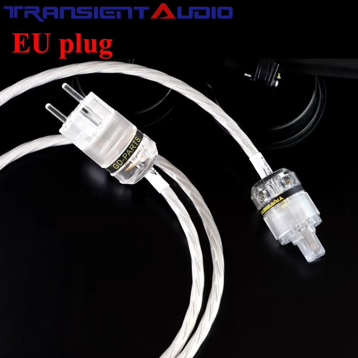 TRANSIENTHI-FIAUDIO 7N OCC Silver-Plated 5-Core Hi-Fi Power Cable - US/AU/EU Plug, for CD Tube Amp & Noise Reduction