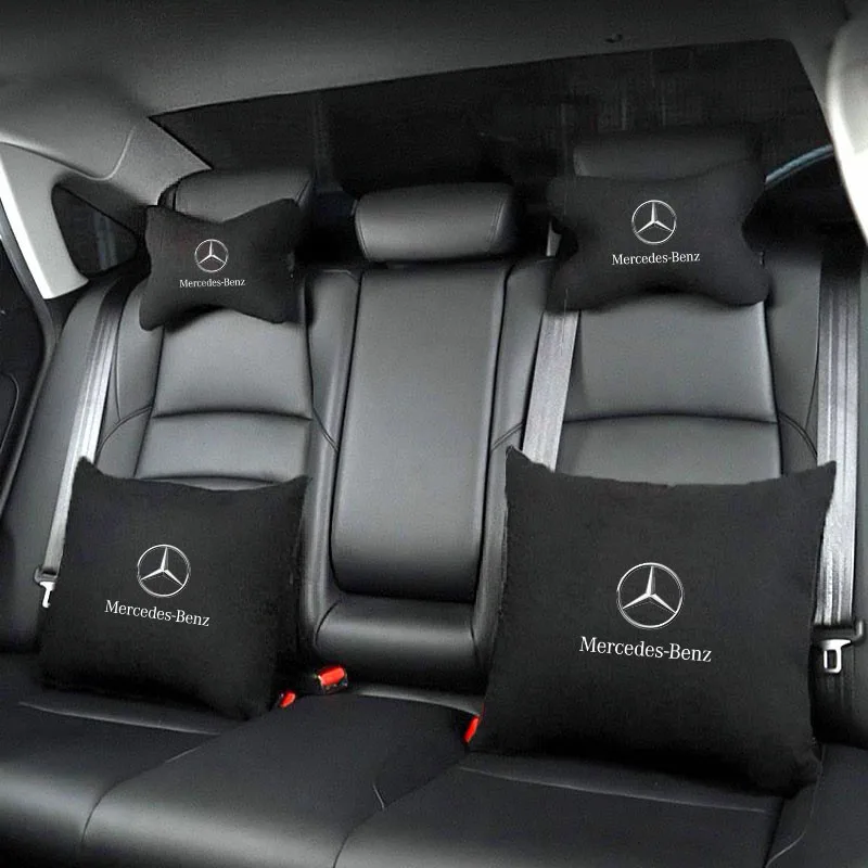 

Car Seat Headrest Auto Lumbar Pillow for Mercedes Benz W205 C300 W203 W206 W108 W124 W126 W140 W168 W169 W176 GLC GLA GLE CLA ML
