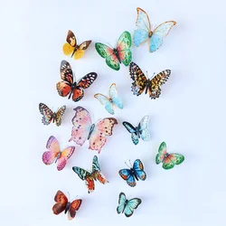 36 Uds. Pegatinas de pared 3D de mariposa de acuarela, decoración del hogar para habitación de mariposas, Mural autoadhesivo para calcomanías de decoración DIY de boda