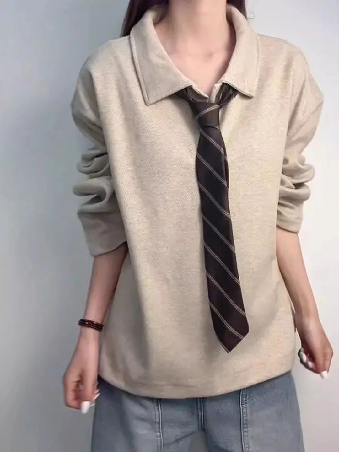

Men's Tweed Collar Sweatirt Jaet Long Sve Winter Casual Faion Classique Sle Comfortable Fit irt T-irt