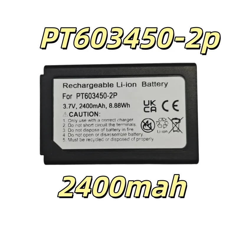 Replacement battery PT603450-2p 2400mah suitable for particle counter PCE-RCM Fast delivery 1 piece new
