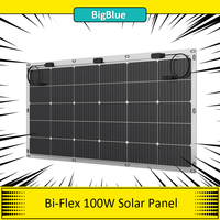 BigBlue Bi-Flex Flexible Solar Panel, Marine-Grade, Maximum Energy 100W, High-Efficiency Grade≥22.8%, IP68 Protection ，Thin