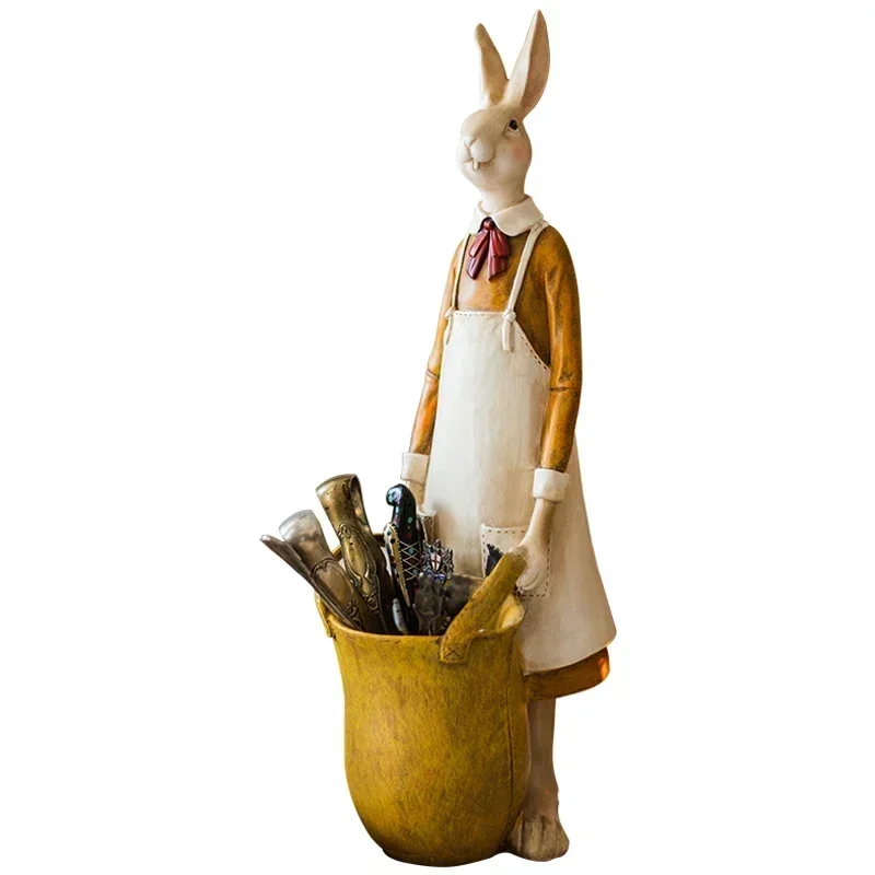 

Rabbit decorative storage bottle tableware tabletop ornament pen holder chopstick holder