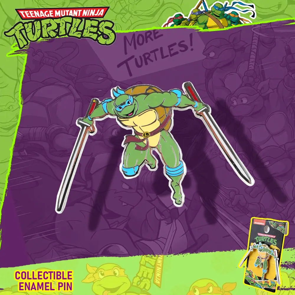 1 Broche de Esmalte Coleccionable de las Tortugas Ninja, Divertido y Novedoso, para Mochilas, Sombreros, Ropa, Accesorios, Regalo de Cumpleaños