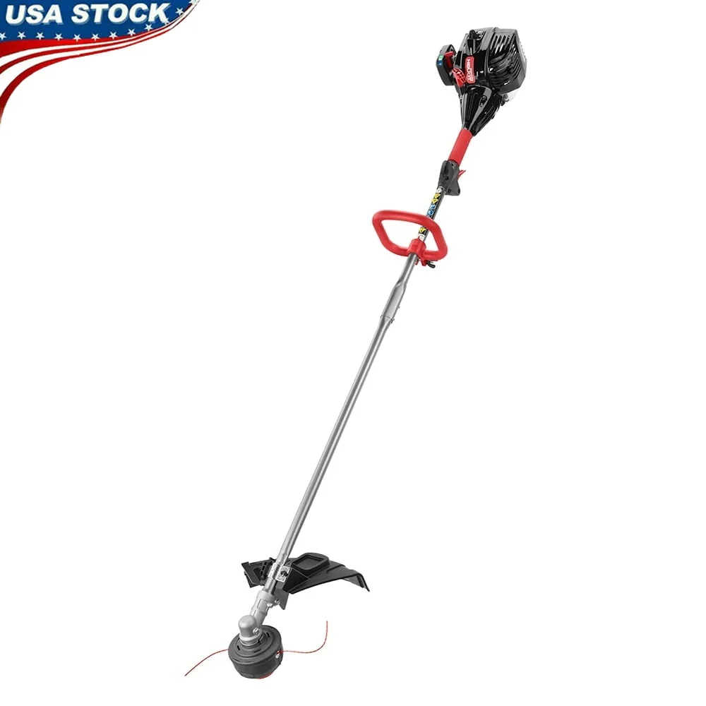 

18 Inch Gas String Trimmer 26CC Engine Straight Shaft Bump Feed Head Variable Speed Trigger Durable Cutting Line Ideal Weeds