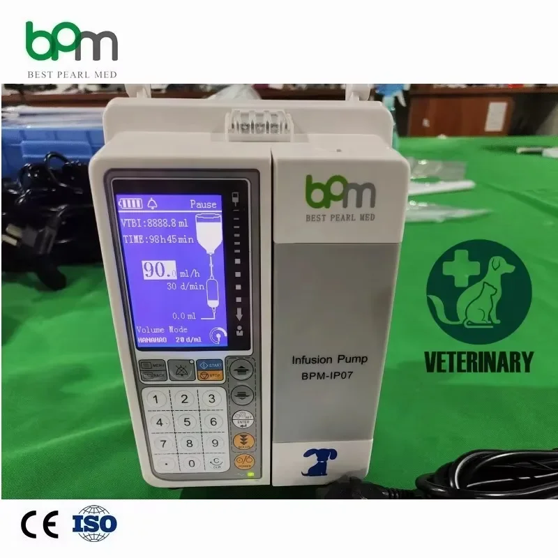 BPM-IP07V Animal Medical Equipment High Accuracy iv Portable Vet Veterinary Infusion Pump