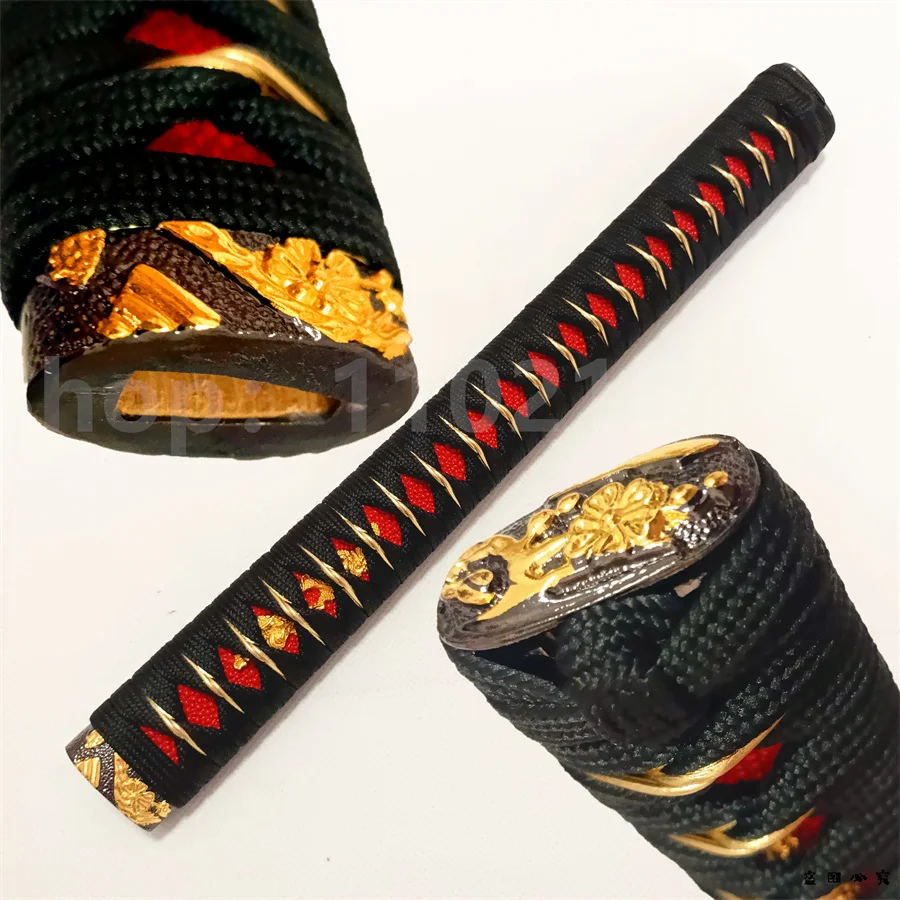 Exquisite 35cm Katana Tsuka Handle Alloy Fuchi Kashira Menuki For Japanese Samurai Sword Fittings New