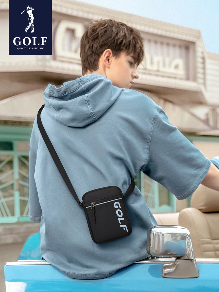 GOLF einzelnen schulter tasche männer der mode freizeit high-kapazität geneigt schulter tasche ICONS neue leinwand, oxford tuch bewegung packe