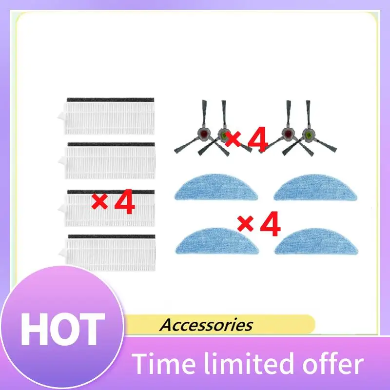 

B69C 12 Pcs For Ecovacs Yeedi K600/K700/K680 Sweeping Robot Accessories Cleaner Parts Replacement