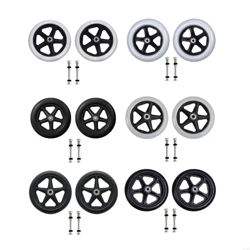 R1WB 2PCS عجلة الكراسي المتحركة 6/7/8INCH