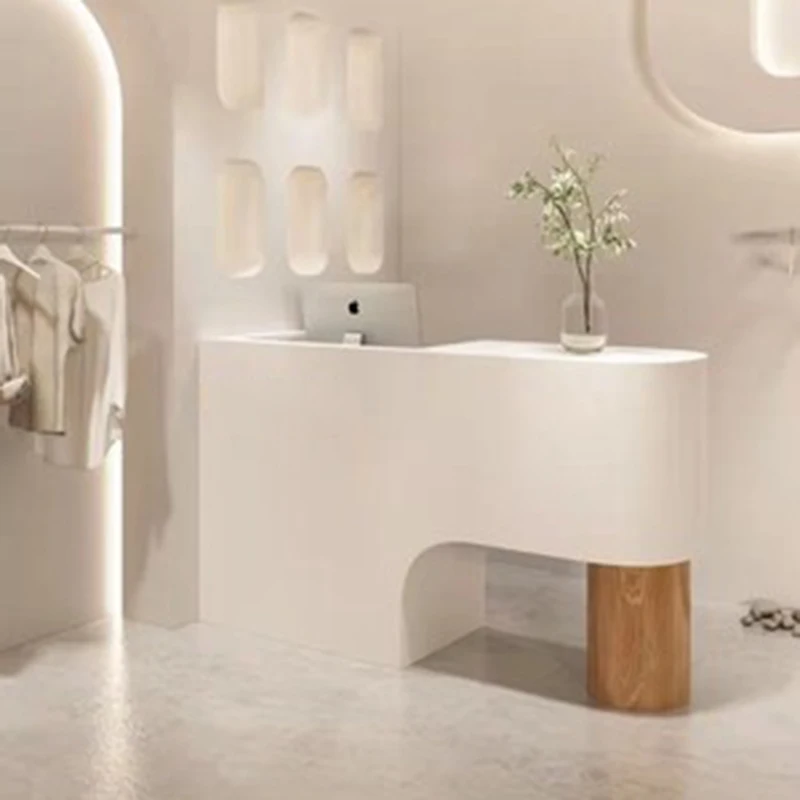 Mobile Reception Desk Standing Simple Beauty Front Reception Desks Console Conference Mostrador Recepcion Furniture Counter