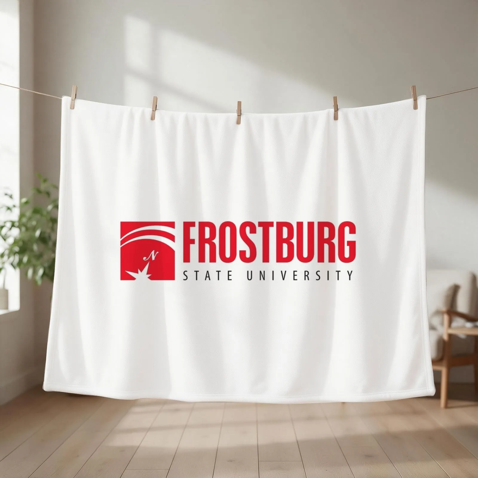 Frostburg University Redesign Throw Blanket couch cozy soft plush fuzzy picnic outdoor blanket