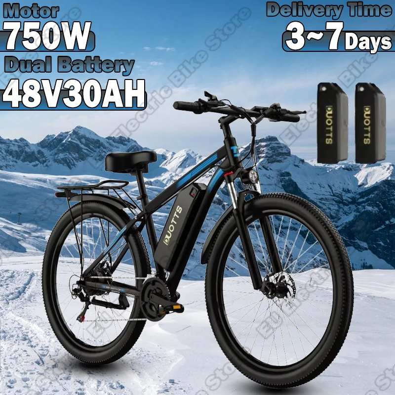 DUOTTS C29 Electric Bike 750W Motor 48V30AH Dual Lithium Battery City travel 29-inch Tire aldult Ebike Mountain Electric Bicycle