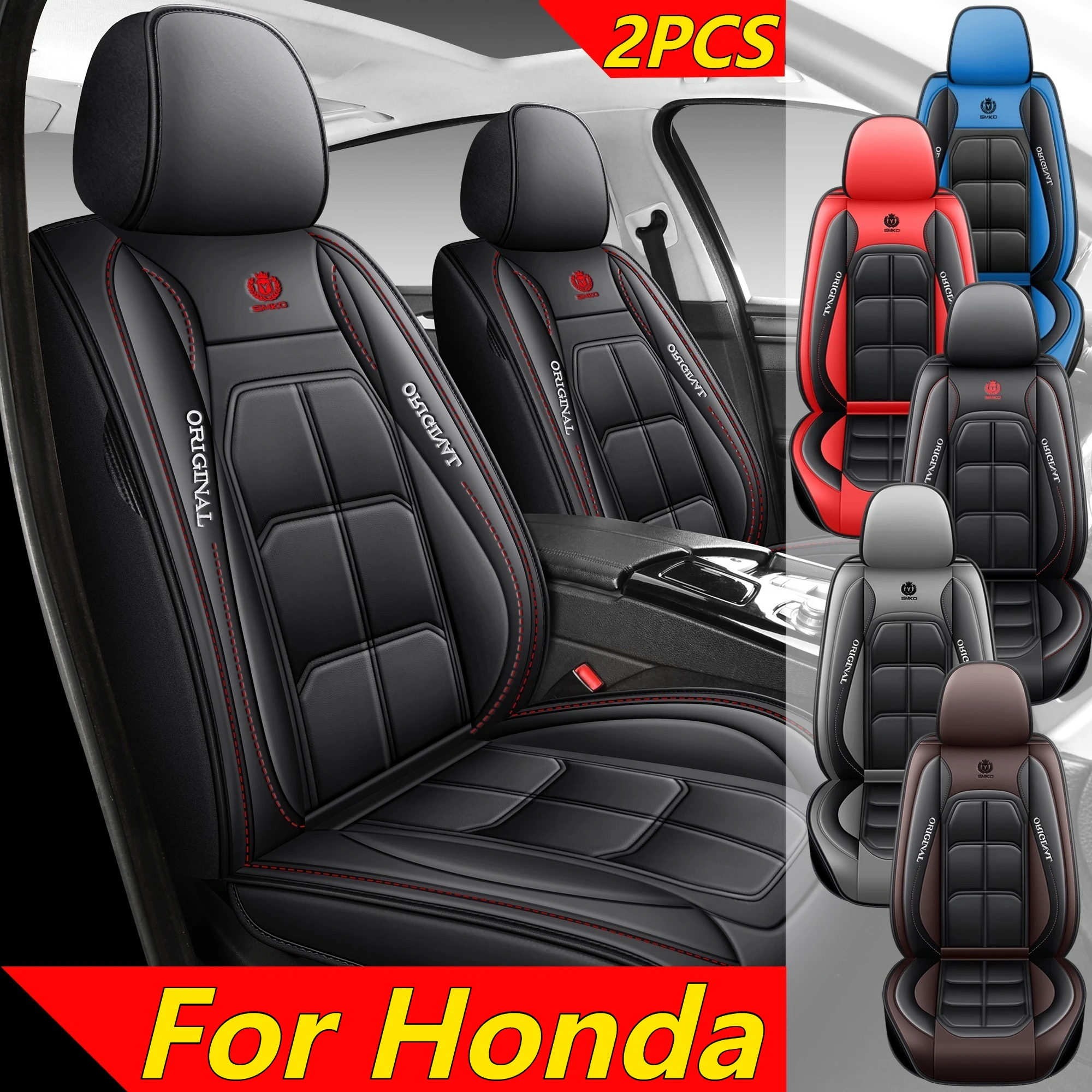 

Чехол на автомобильное сиденье, водонепроницаемый, из искусственной кожи, удобный, с фиксированной талией, высококачественный, полностью обернутый, мускулистый чехол на сиденье для Honda