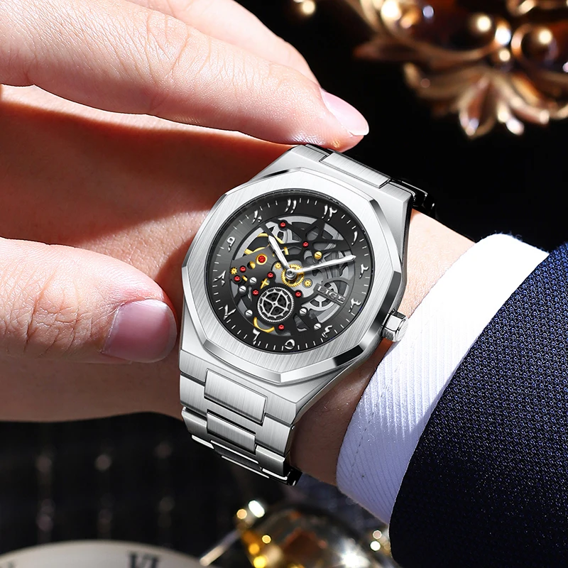 

Мужские кварцевые наручные часы LIGE класса люкс, модные, с арабскими цифрами, водонепроницаемые до 30 м, светящиеся, стальные, деловые, подарок для мужчин, Reloj 2026