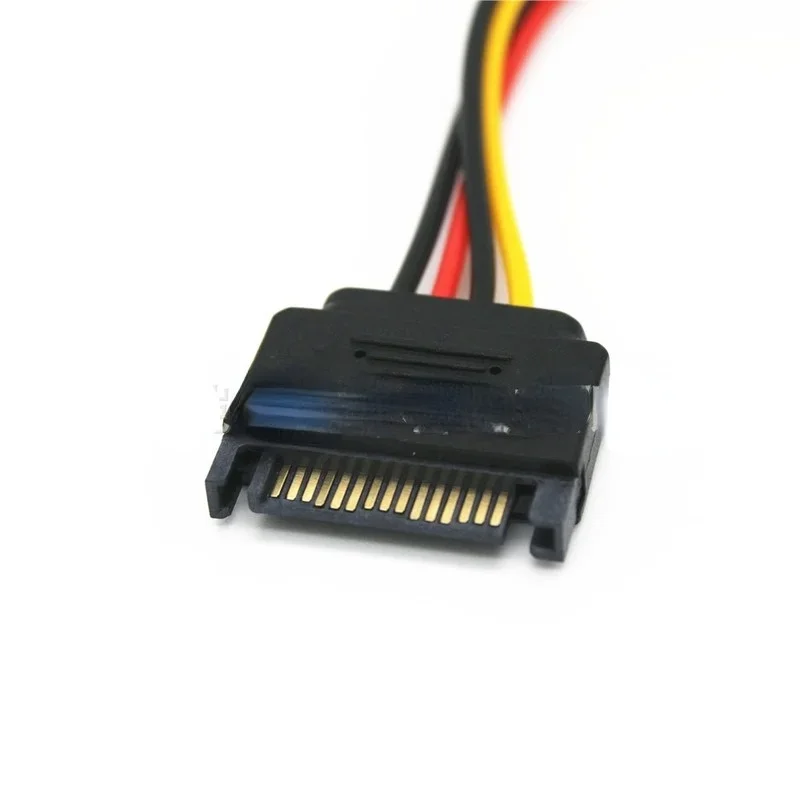 Mosunx – câble de disque dur SATA mâle à 4 broches Molex femelle IDE HDD, haute qualité, 1 pièce, 15 broches, Nov4