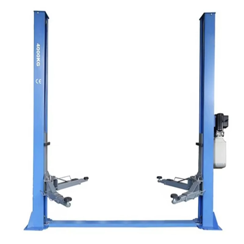 4.0T manual side release system single cylinder double column car hoist