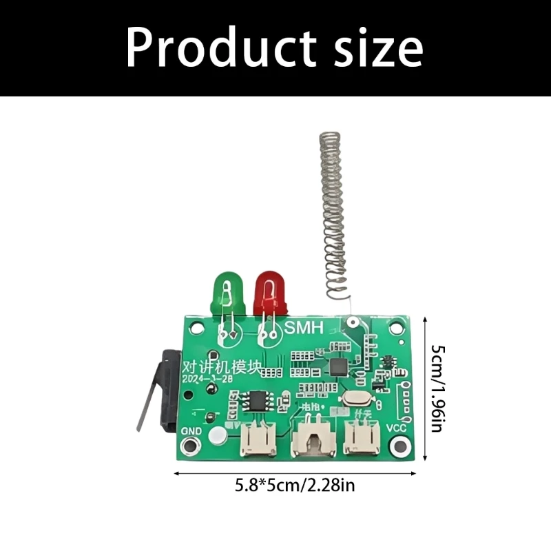 2PCS Modular Circuit Board for Walkie Talkie Toy STEM Learning Children Voice Communication Science Project Craft A2UB