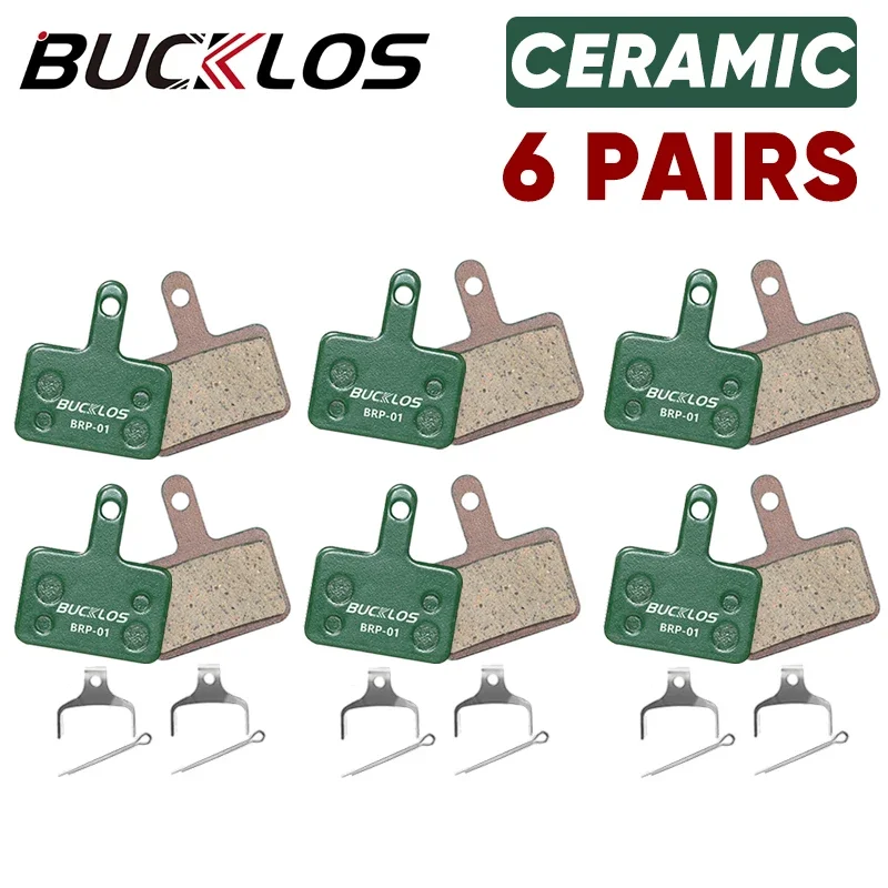 Keramische Remblokken BUCKLOS MTB Fiets Hydraulische Schijfremblokken Voor SHIMANO MT200 B01S B05S Weg Mountainbike Remblokken Disc Deel