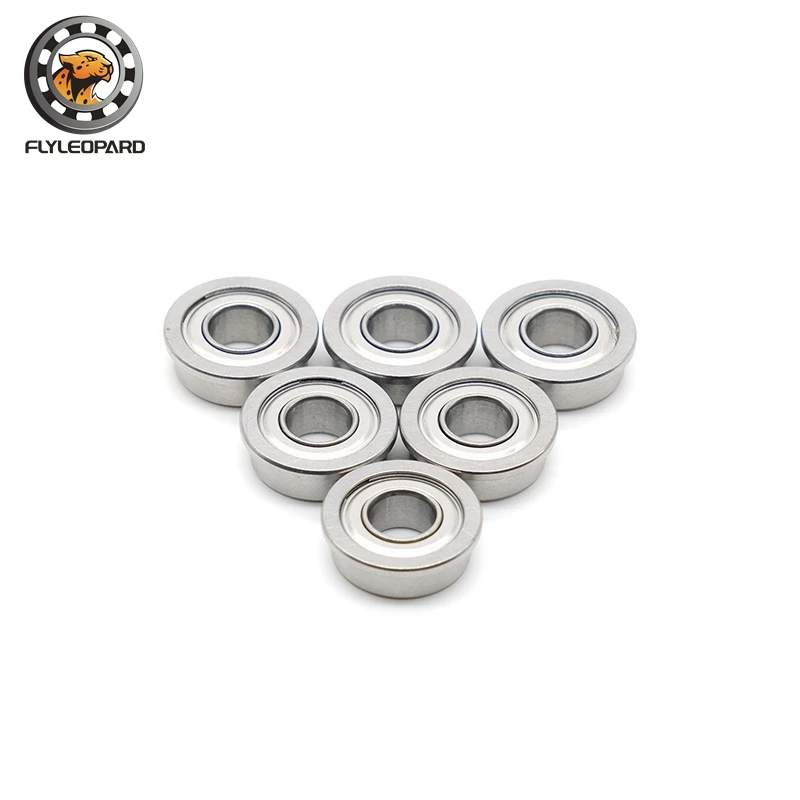 10PCS F693ZZ Flange Bearing 3x8x4 mm ABEC-7  Flanged  Ball Bearings F619/3ZZ F693 Z ZZ