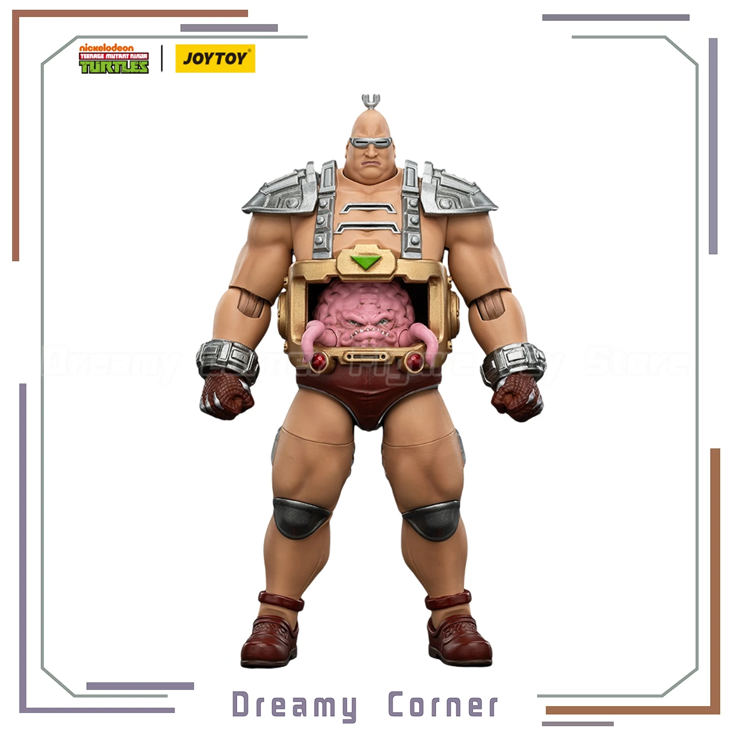 【In Stock】 JOYTOY TMNT-Krang Animation 1/18 Action Figure Model Toy Gift