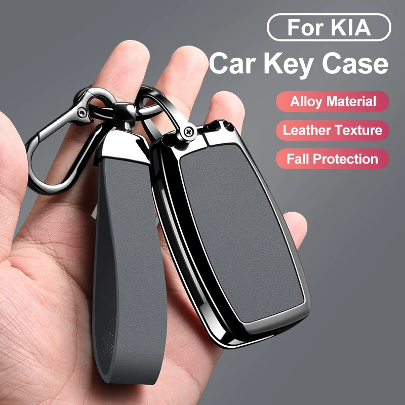 Liga de zinco caso chave do carro capa escudo fob para kia rio 3 k2 k3 k4 k5 sportage picanto optima soul ceed sorento forte stinger cerato