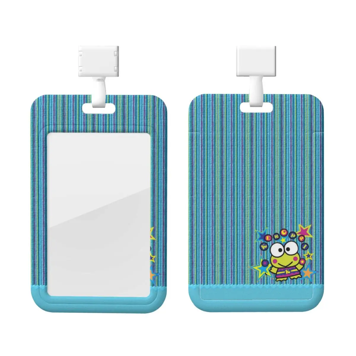 

Пользовательский милый держатель для бейджа Kerokero Keroppi, держатель для карт, мужской и женский шейный ремешок, ID, держатель для удостоверений личности, инженеры