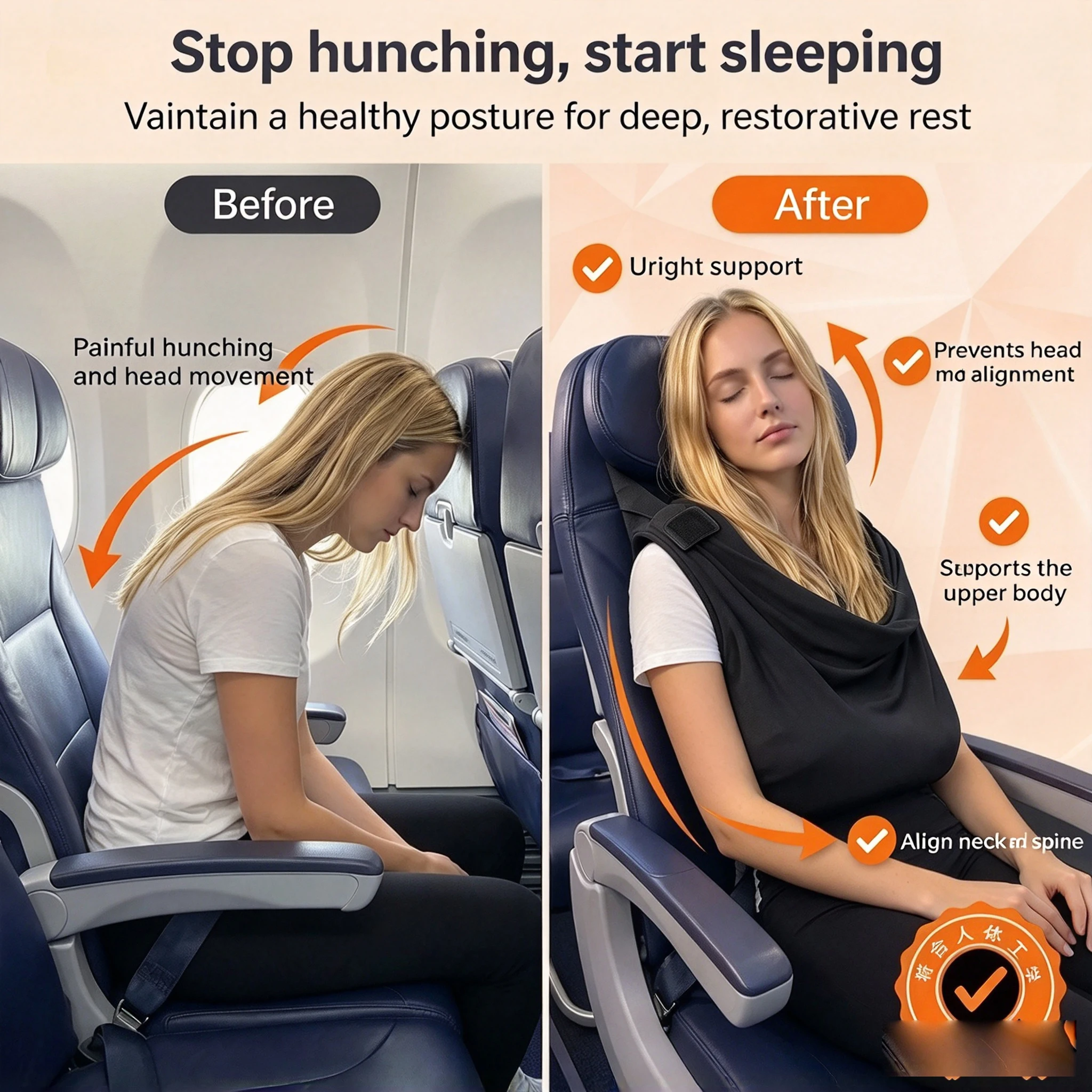 Sistem Penyangga Tidur Pesawat - Travel Accessories Long Flight ulasan dan harga
