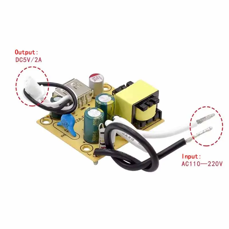 Isolated Power AC 110V 220V To 5V Switch Step Down Buck Converter Bare Circuit Board 5V 2A 10W AC-DC Switching Power Module