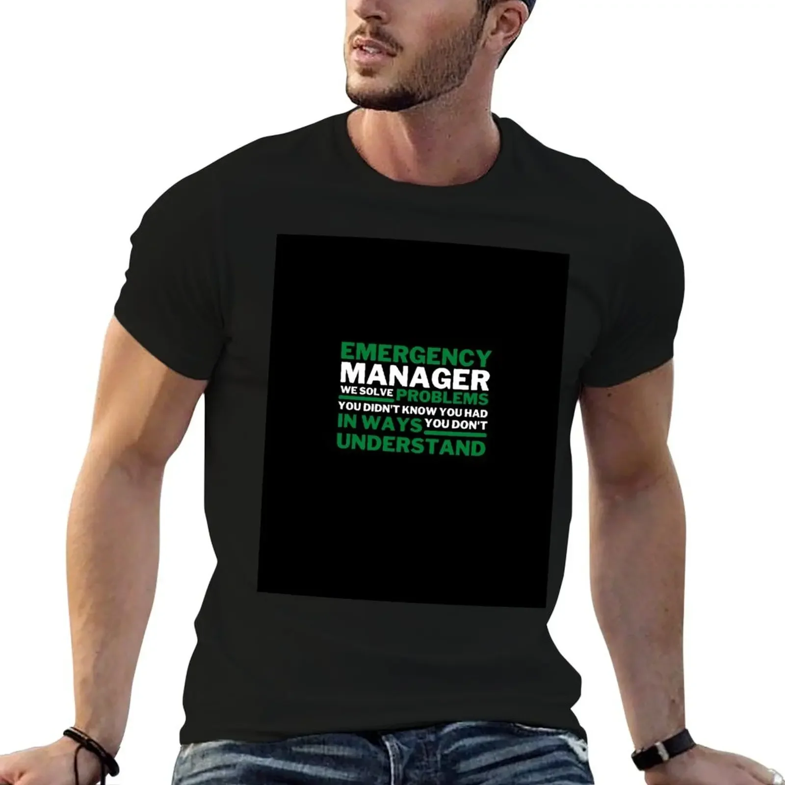 

Emergency Manager T-Shirt oversized plus size clothes tees essential t shirt Men's t shirts