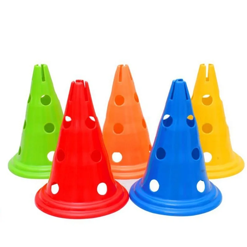 

Набор из 5 конических конусов для тренировок по футболу с отверстиями, барьеры-препятствия