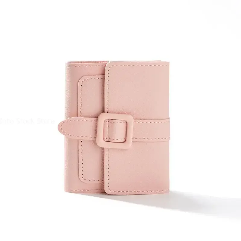 Portafogli piccoli Color caramella portamonete in pelle PU portamonete da donna Mini nuovo Design borse corte Standard per borse solide da donna