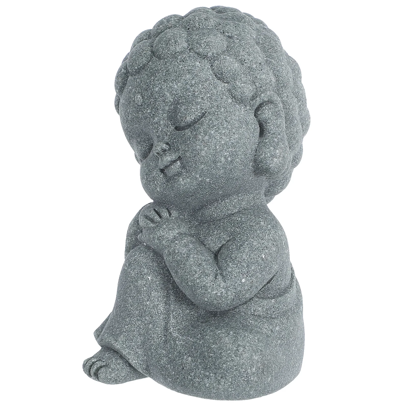 

1pc Mini Sandstone Buddha Statue Zen Garden Decor Small Sitting Fengshui Ornament For Bonsai Aquarium Office Home Decorative