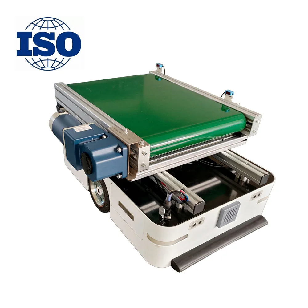 TZBOT Industrial Unmanned Material Handling Equipment Warehouse Logistic Robot AGV Chassis with Conveyer