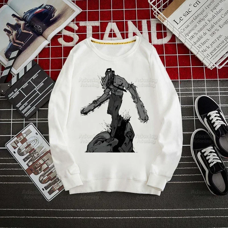 Chainsaw Man Hoodie Sweatshirts Men Women Makima Cartoon Pullover Harajuku Men's Pochita Anime Hoodie Casual Fashion Clothes
