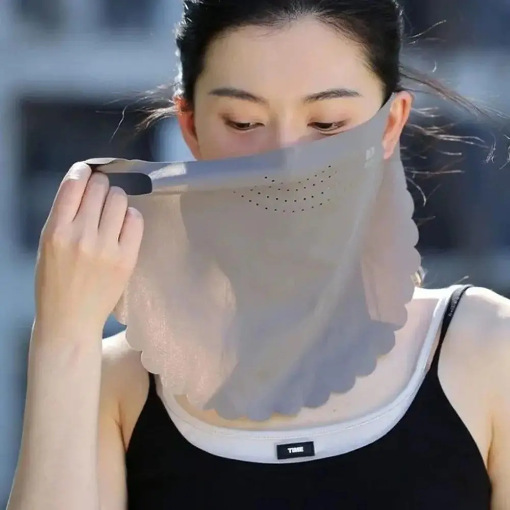 

New UPF50+ Sun Protection Mask Dustproof Breathable Sunshade Face Mask Neck Protection Anti-UV Neck Scarf Summer