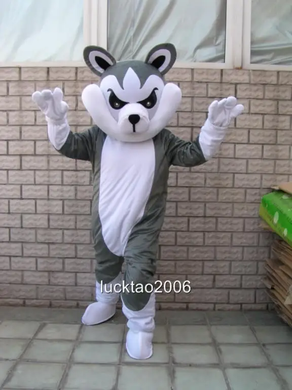 

New Adult Best Sale Lovely Wolf Animal Cartoon Mascot Costume Christmas Fancy Dress Halloween Mascot Costume