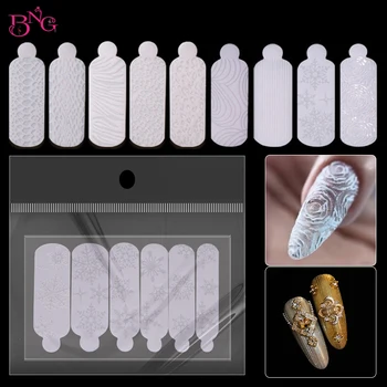 Yeni Hayvan Tırnak Silikon Kalıplar Çift Formlar için Ultra-ince Tırnak Etiket Yumuşak Silikon Pedler Hızlı Oyma Manikür Araçları