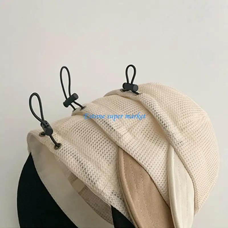 

090B Sun Protections Panama Hat for Kids Mesh Cap Color Matching Peaked Visors Cap