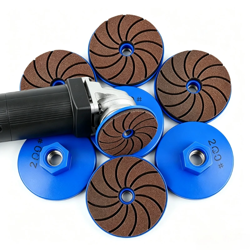 TQLQ Integrated 100-page Grinding Wheel, 50/100/200 Mesh Angle Grinder, Anti-fly Grinding Wheel, Suitable for Stone, Wood,