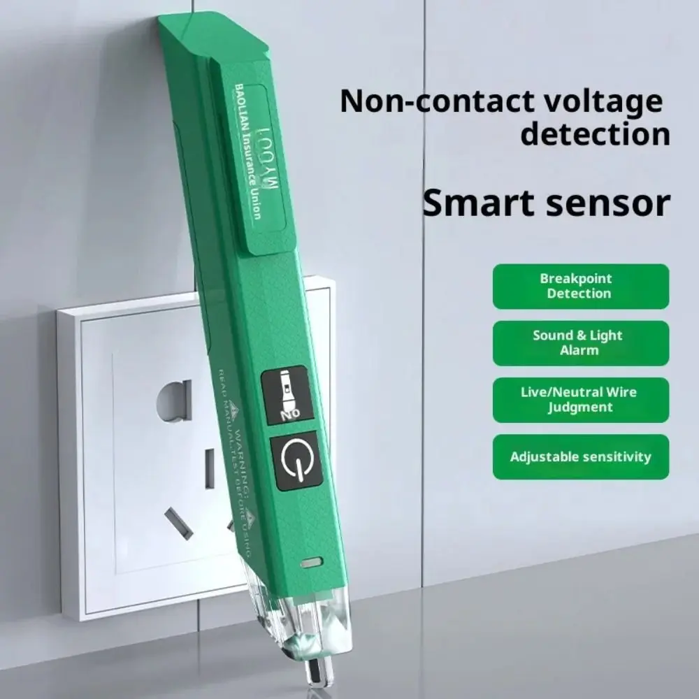 Non Contact Voltage Detector Pen Plastic Non-Contact Sensing NCV Tester Pen Breakpoint Detection Smart Induction