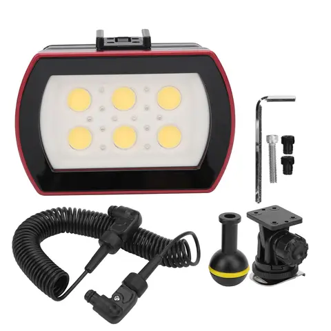 Protable SL‑22 40M Waterproof Fill Light Diving 7000‑7500K Bright Illumination Stable for Camping Video Underwater Photography