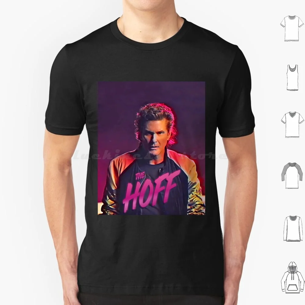 The Hoff-David Hasselhoff Retro Allover Patten camiseta hombres mujeres niños 6xl The Hoff David Hasselhoff Retro Allover Patten