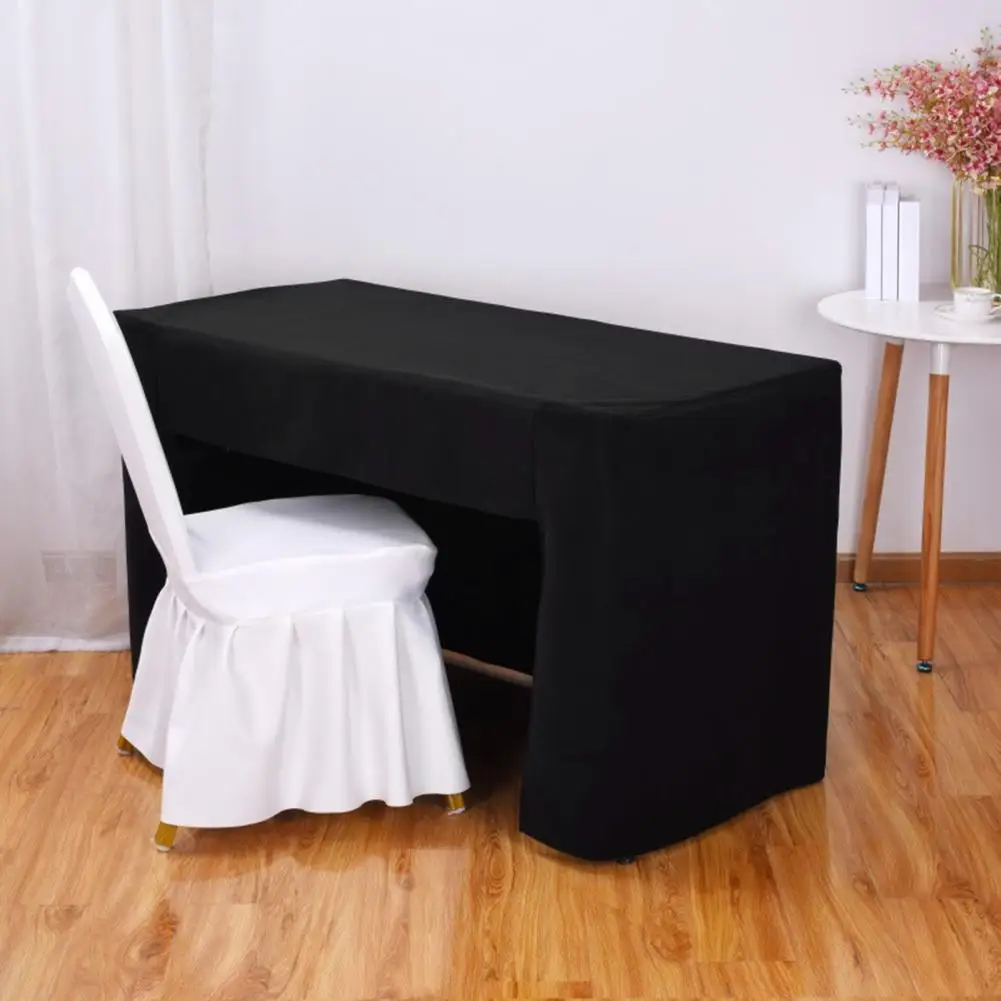 

Прямоугольная скатерть, скатерть из полиэстера для вечеринки, свадьбы, моющаяся крышка для стола с открытой спиной для банкета, дня рождения, декора