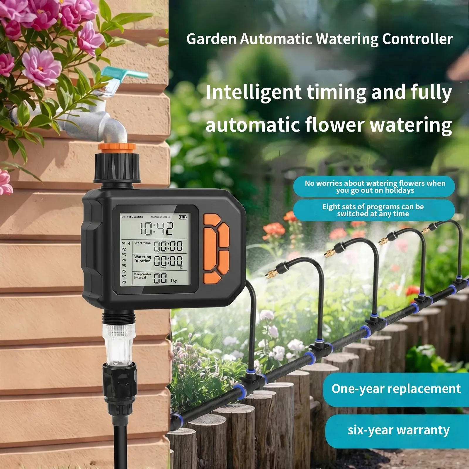Intelligent Automatic Watering Device Timed Flower Watering Gadget Yard Spraying System Garden Drip Irrigation Nozzle
