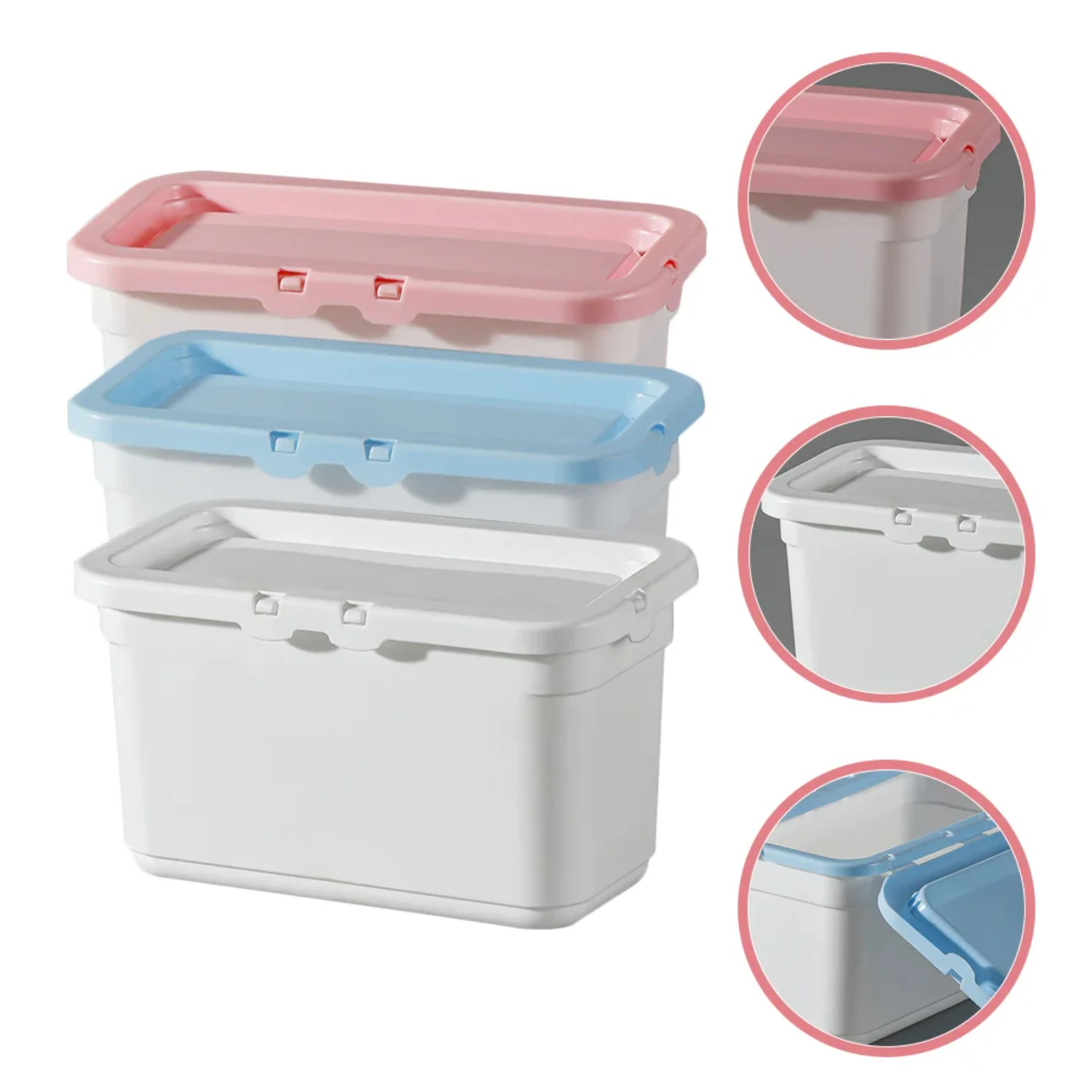 Organizing 3 Pcs Laundry Beads Container Box Pod for Easy Dispensing and Storage of Laundry Beads