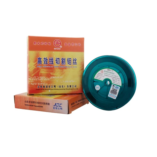 Imagen 2 del producto Cable de molibdeno Jianming Original, 0,18/0,16mm, 2000M por carrete para máquina cortadora de alambre EDM, accesorios de máquina herramienta de corte de línea